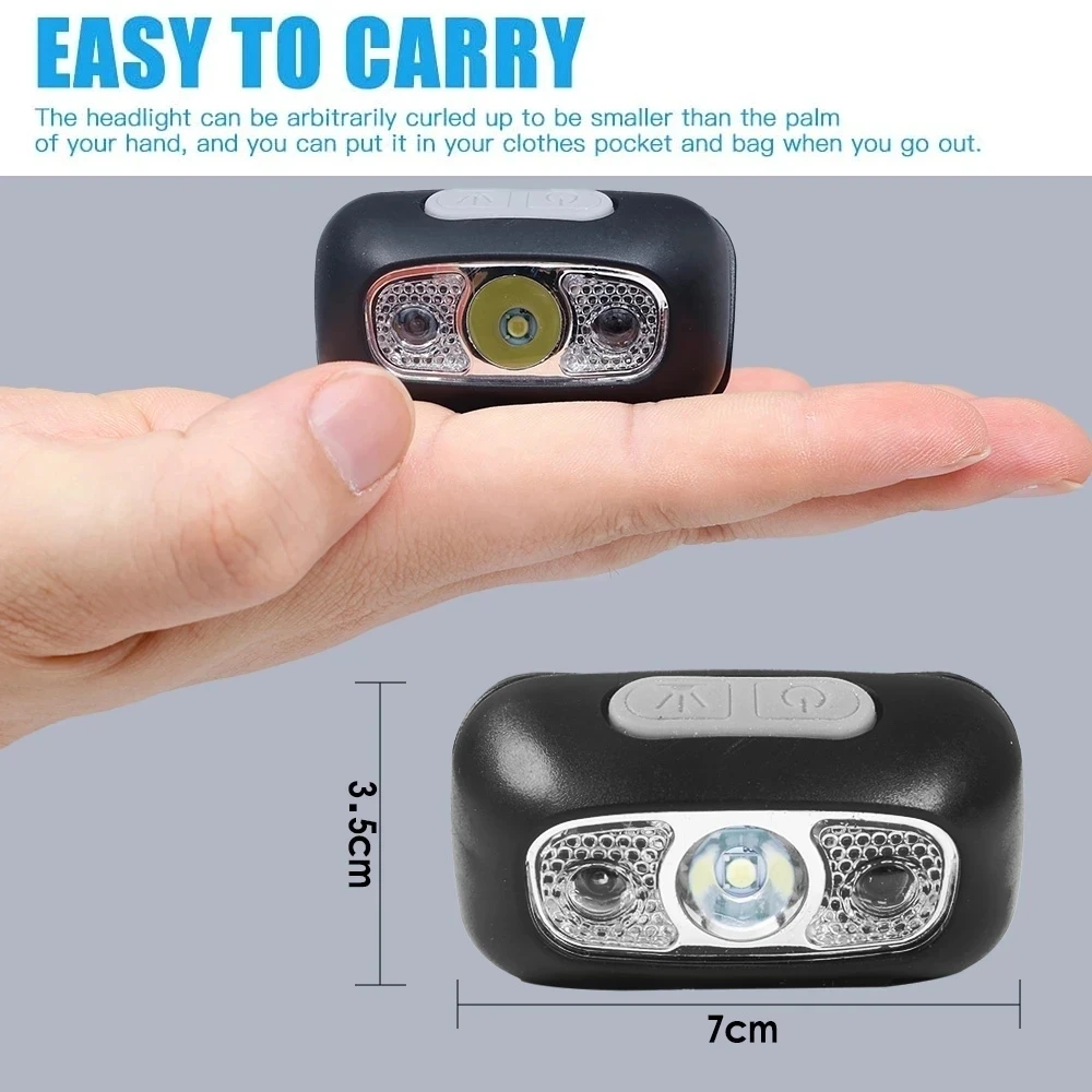 強力な光ヘッドランプポータブル LED センサーヘッドランプ - Outdoor Lighting Sensor のレビューと価格