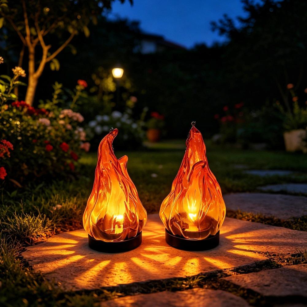 ソーラーフレームハンギングランタンライトIP65防水フリッカ - Outdoor Lighting Patio のレビューと価格