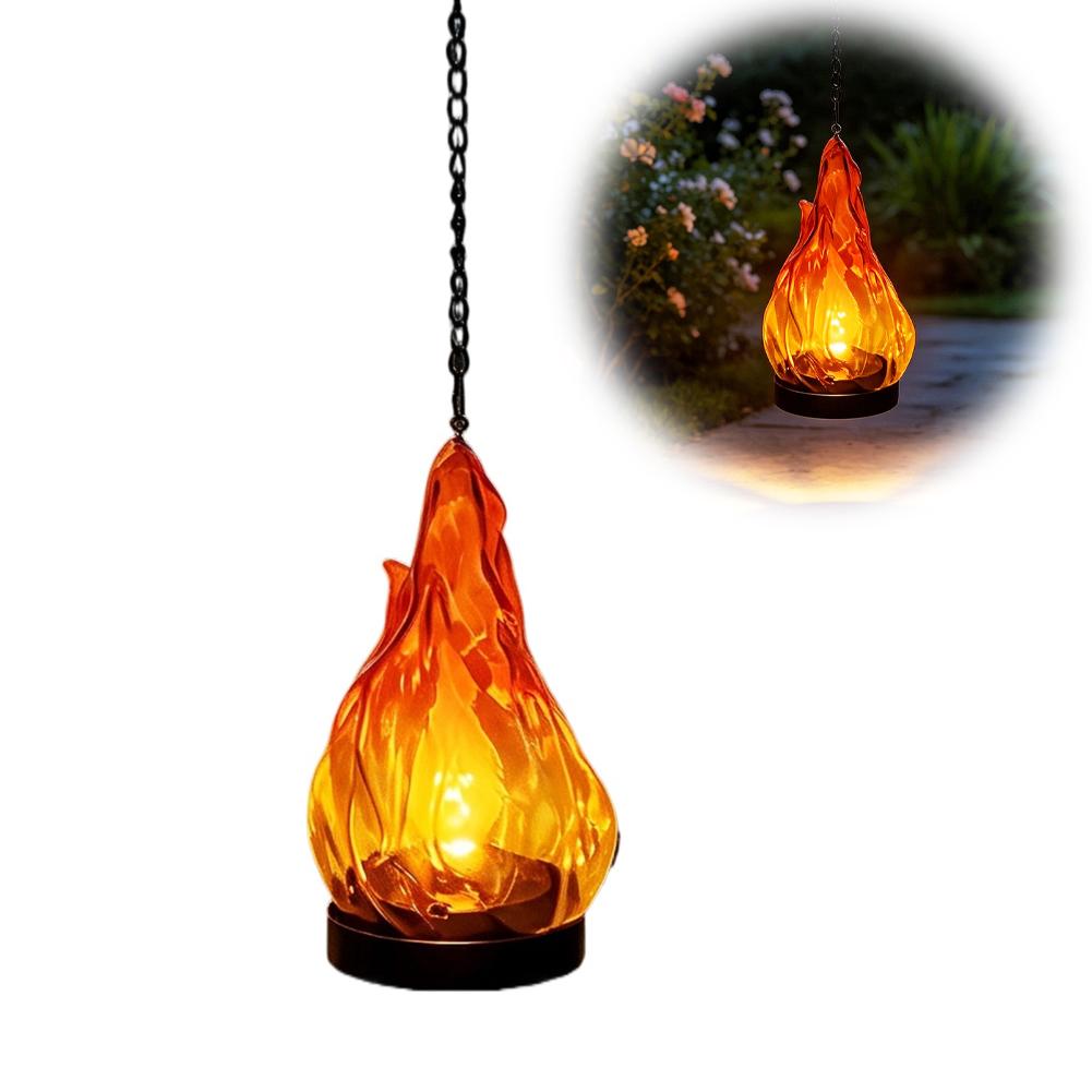 ソーラーフレームハンギングランタンライトIP65防水フリッカ - Outdoor Lighting Patio のレビューと価格