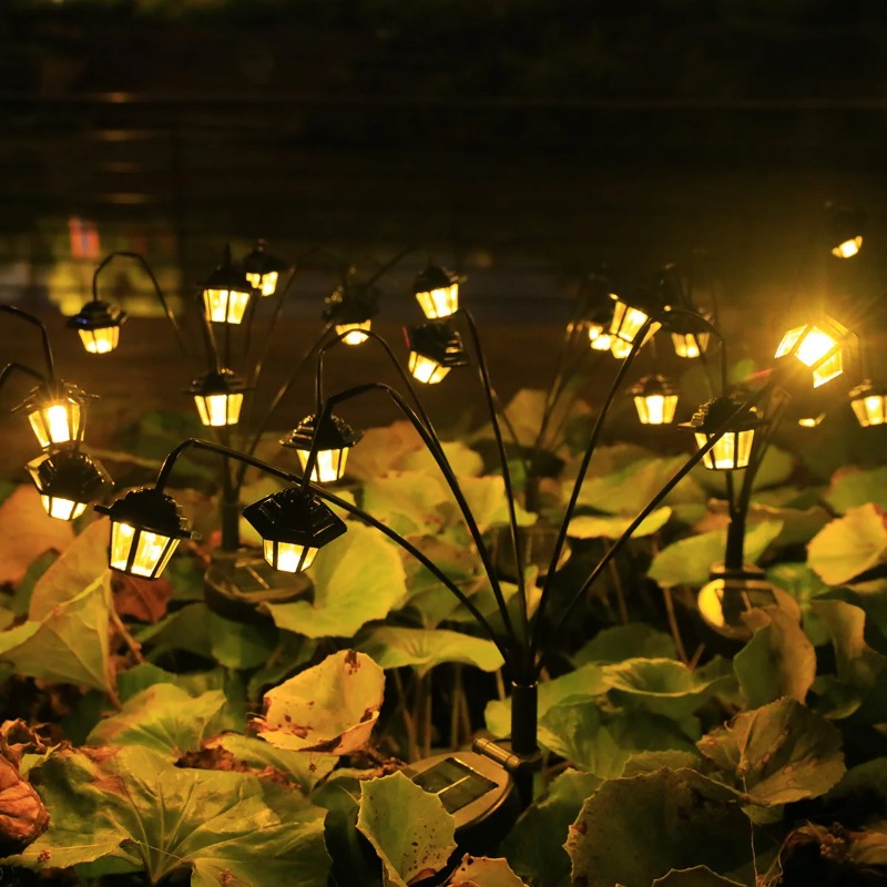 新しい光センサー付きソーラーミニパレスライト、6つの温白色L - Outdoor Lighting In Ground のレビューと価格