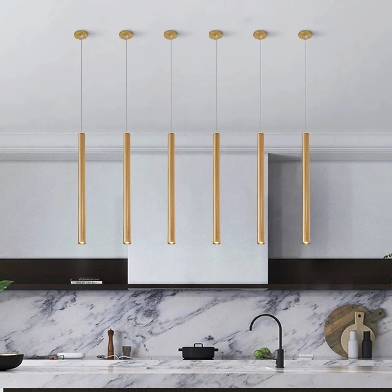 長い銅のバラの形をしたLEDランプ,金と銀の色,バー,キッチ - Outdoor Lighting Pendant のレビューと価格