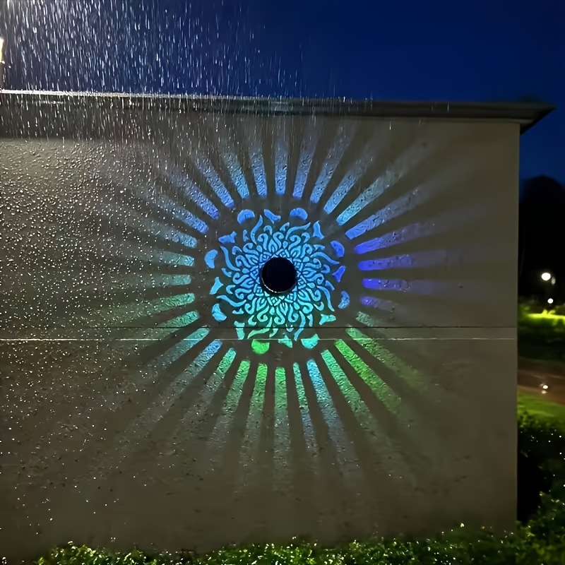 ソーラーLEDウォールライトマンダラプロジェクションランタン - Outdoor Lighting Ideas のレビューと価格