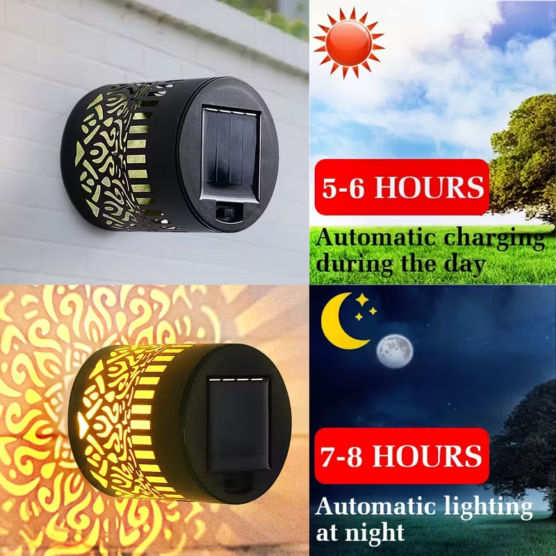 ソーラーLEDウォールライトマンダラプロジェクションランタン - Outdoor Lighting Ideas のレビューと価格