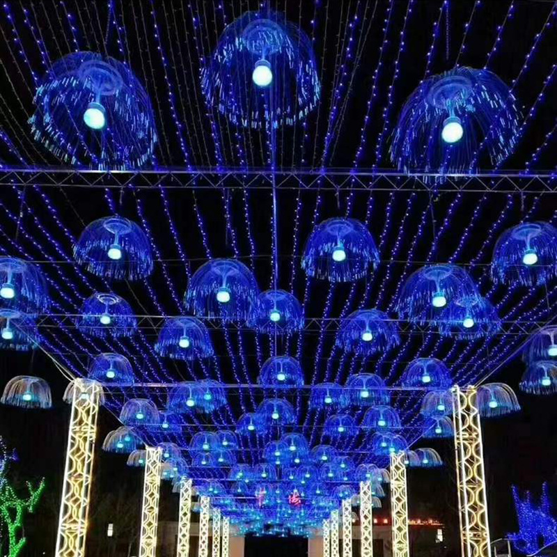 屋外防水吊り下げ式天井光ファイバーランプ クラゲランプ - Outdoor Lighting Under Roof のレビューと価格
