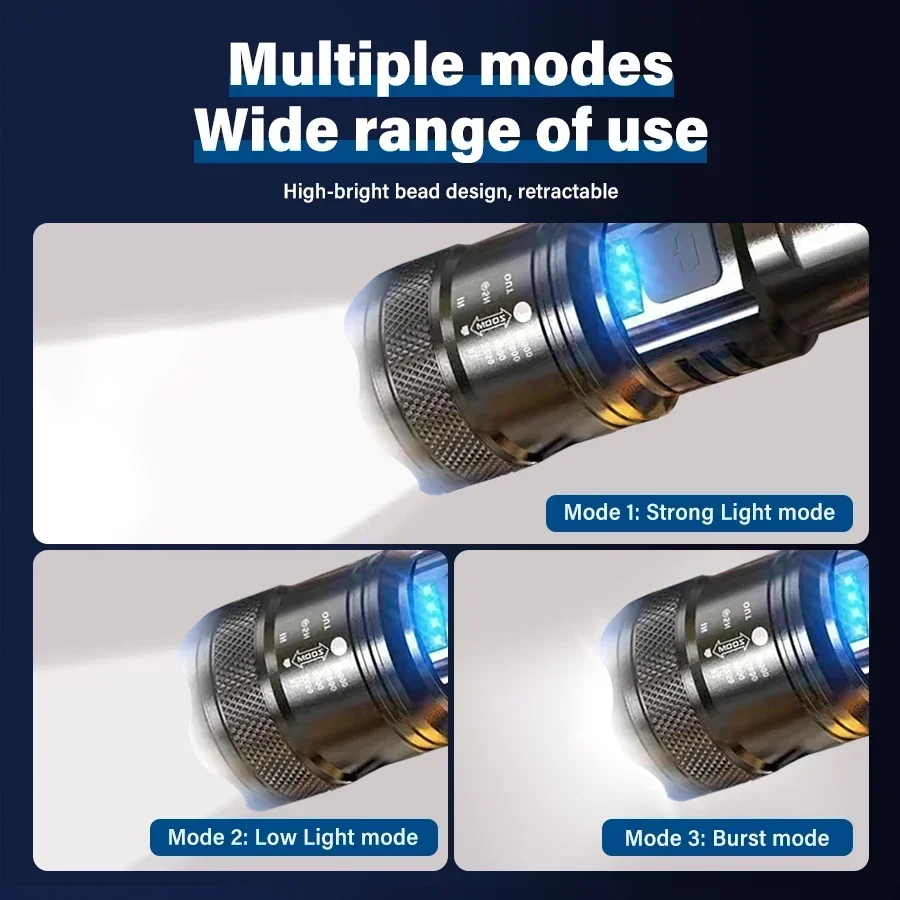 戦術的な LED 懐中電灯 2000LM USB 充電式防水 - Outdoor Lighting Ideas のレビューと価格