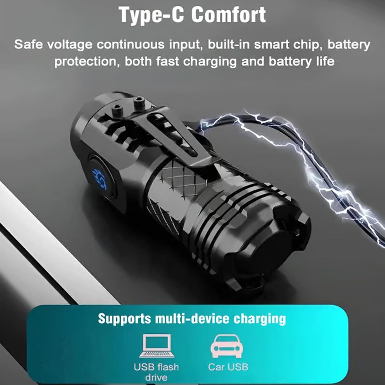 高強力戦術懐中電灯 3LED ミニキーホルダートーチ USB - Outdoor Lighting Ideas のレビューと価格