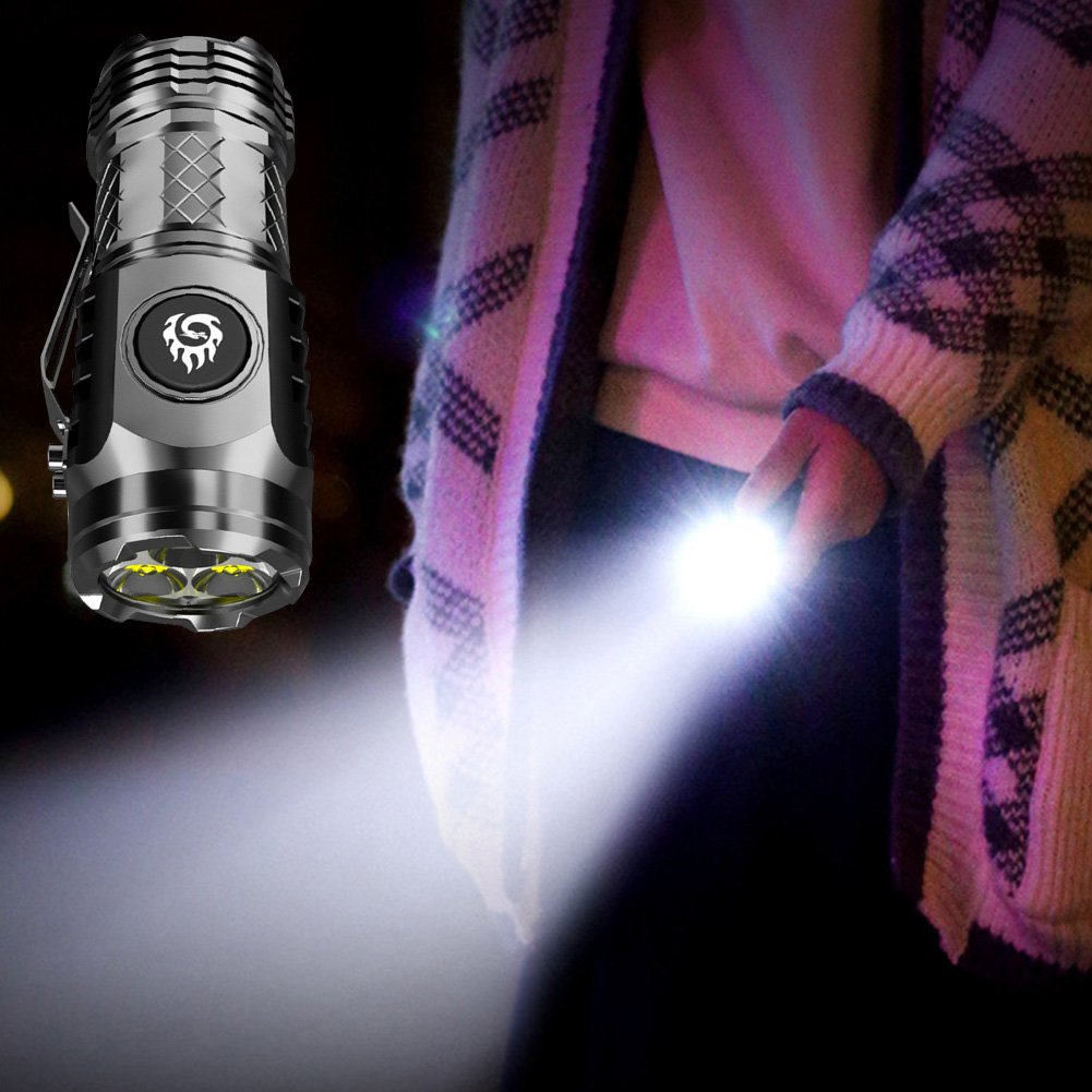 高強力戦術懐中電灯 3LED ミニキーホルダートーチ USB - Outdoor Lighting Ideas のレビューと価格