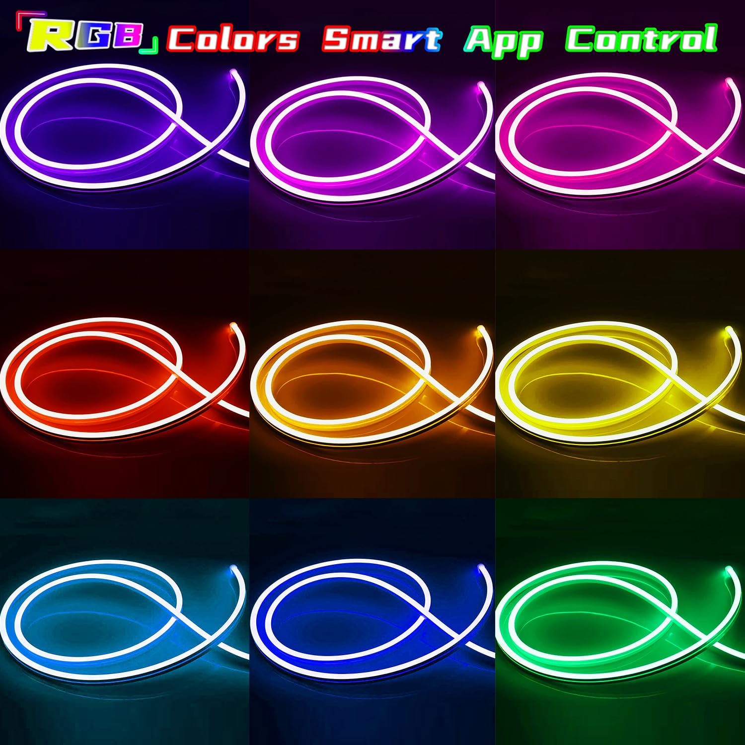 RGB LEDベッドルームライトストリップ,音楽同期アプリケ - Outdoor Lighting Timer Switch のレビューと価格