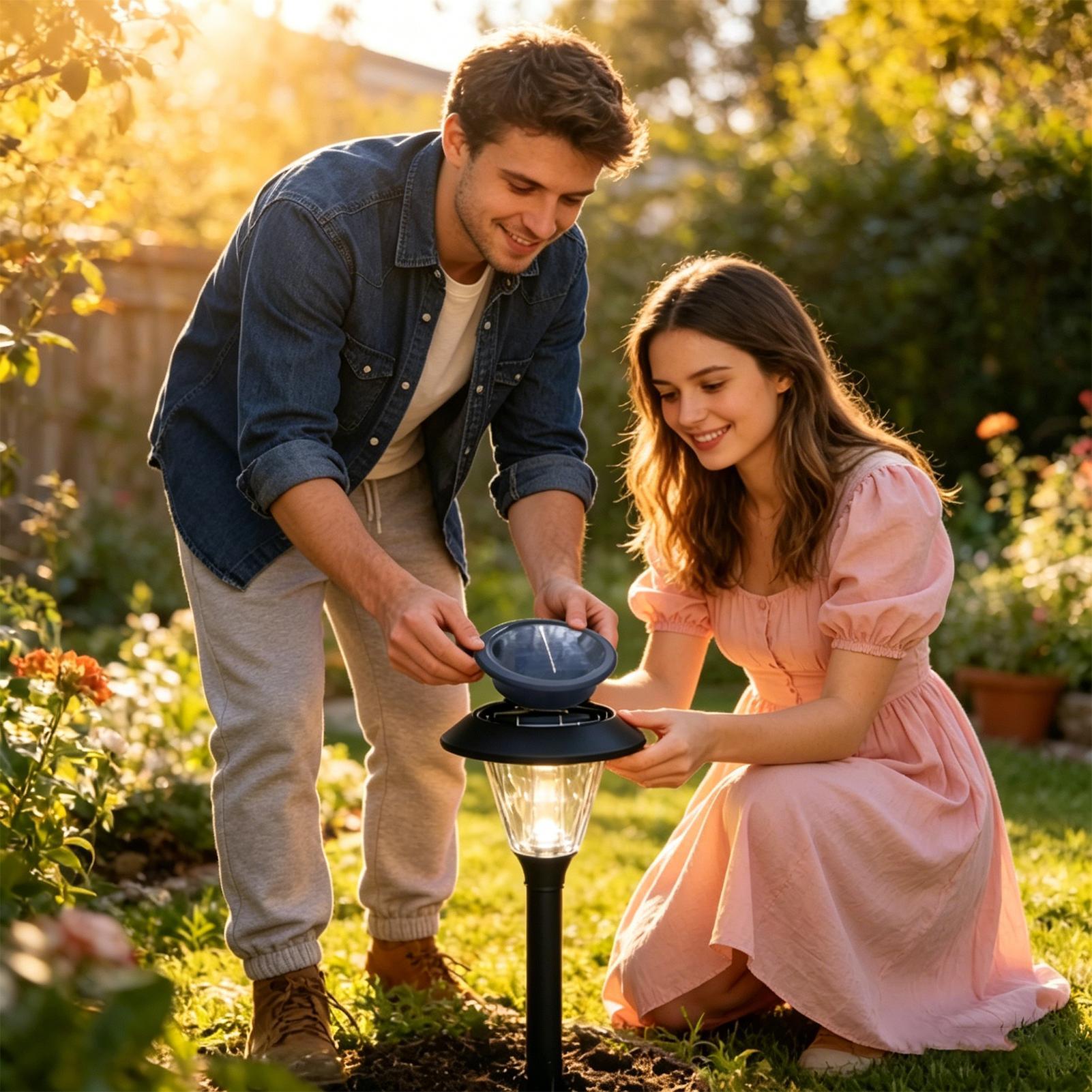 11cm防水ソーラーライト交換用カバー屋外ランプトップ、庭の - Outdoor Lighting Pathway のレビューと価格